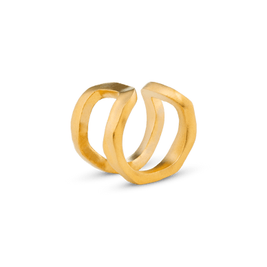 Liquid Metal Ear Cuff - Gold 18k