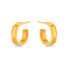 Liquid metal hoop earrings