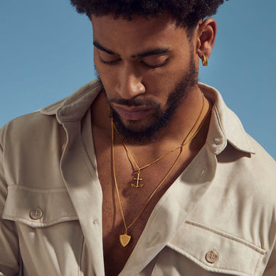 Liquid Metal Hoop Earrings - Gold 24k