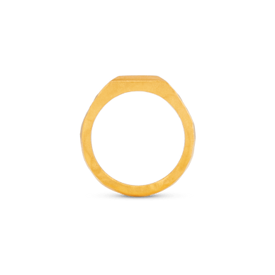 Liquid Metal Signet Ring - Gold 24k