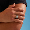 Liquid Metal Signet Ring - Platinum
