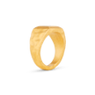 Liquid Metal Signet Ring - Gold 24k