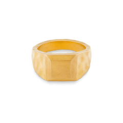 Liquid Metal Signet Ring - Gold 24k