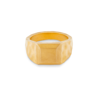 Liquid Metal Signet Ring - Gold 24k