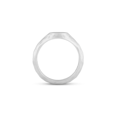 Liquid Metal Signet Ring Set - Silver