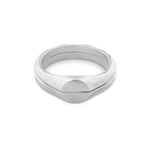 Liquid metal signet ring set