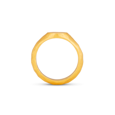 Liquid Metal Signet Ring Set - Gold 18k