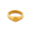 Liquid Metal Signet Ring Set - Gold 9k