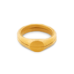 Liquid metal signet ring set