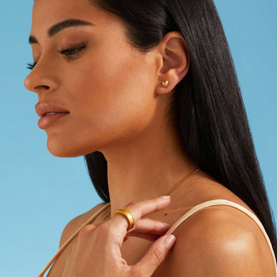 Liquid Metal Tube Ring - Gold 18k