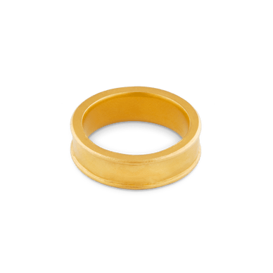 Liquid Metal Tube Ring - Gold 18k