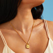 Lock Pendant - Gold 24k