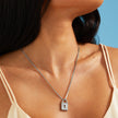 Lock Pendant - Platinum