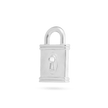 Lock Pendant - Platinum