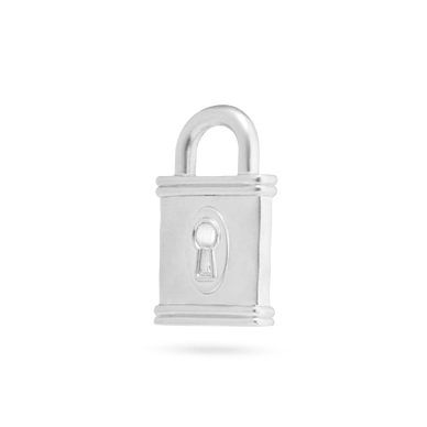 Lock Pendant - Platinum