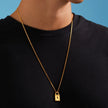 Lock Pendant - Gold 24k