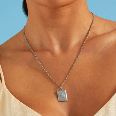 Lotus Pendant - Platinum
