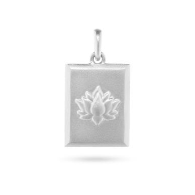 Lotus Pendant - Platinum
