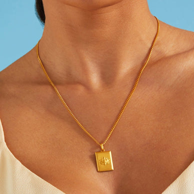 Lotus Pendant - Gold 24k
