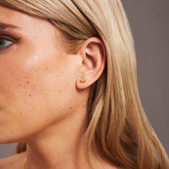 Lotus Stud Earrings - Gold 24k