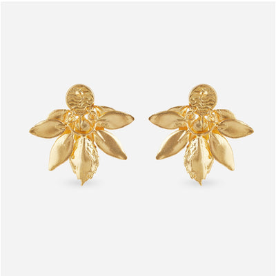 Majorca Pearl Leaf Earrings