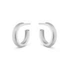 Medium dome hoop earrings