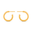 Medium Dome Hoop Earrings - Gold 18k