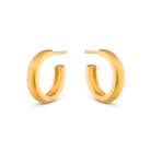 Medium dome hoop earrings