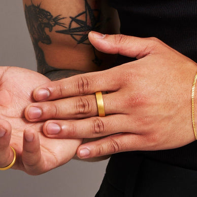 Medium Flat Ring - Gold 24k