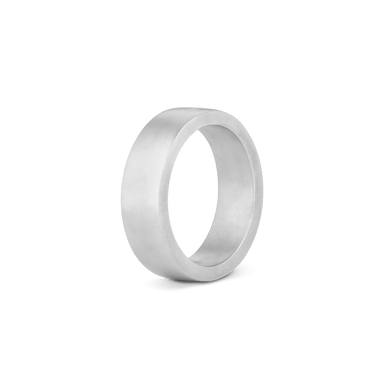 Medium Flat Ring - Platinum