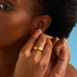 Medium Flat Ring - Gold 24k
