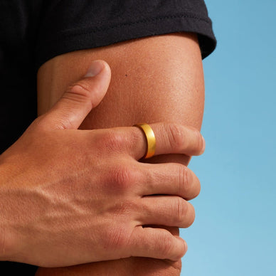 Medium Flat Ring - Gold 24k