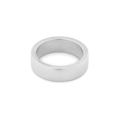 Medium Flat Ring - Platinum