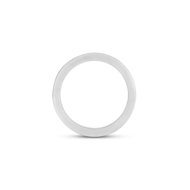 Medium Flat Ring - Platinum