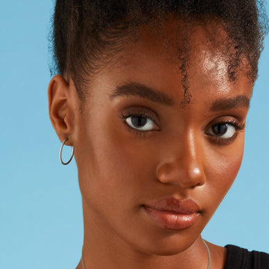 Medium Hoop Earrings - Platinum