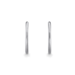 Medium Hoop Earrings - Platinum