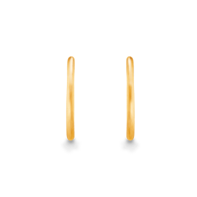 Medium Hoop Earrings - Gold 24k