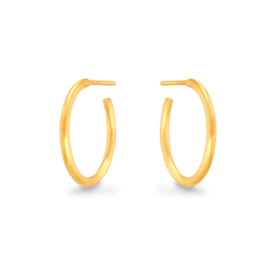 Medium Hoop Earrings - Gold 24k