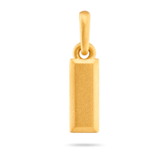 Mini Bullion Bar Pendant - Gold 24k