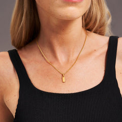 Mini Bullion Bar Pendant - Gold 24k