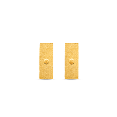 Mini Bullion Bar Stud Earrings - Gold 18k