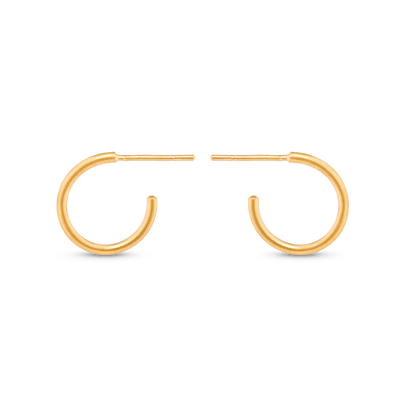Mini Hoop Earrings - Gold 24k