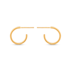 Mini Hoop Earrings - Gold 24k