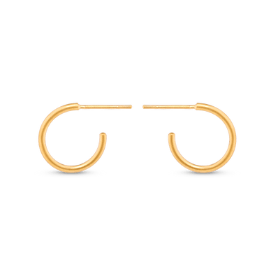 Mini Hoop Earrings - Gold 24k