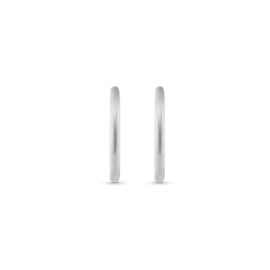 Mini Hoop Earrings - Platinum