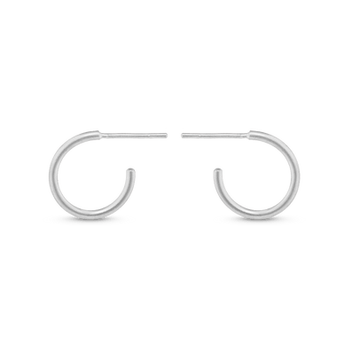 Mini Hoop Earrings - Platinum