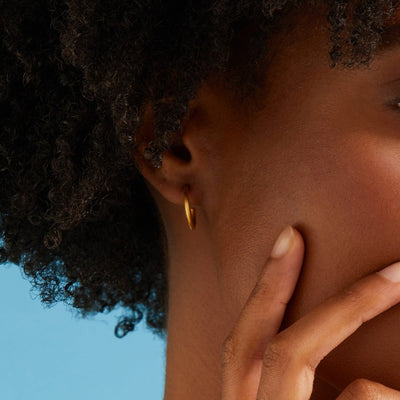 Mini Hoop Earrings - Gold 24k