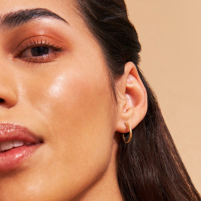 Mini Hoop Earrings - Gold 24k