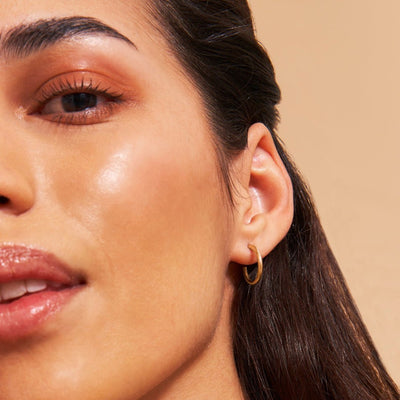 Mini Hoop Earrings - Gold 24k