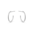 Mini Hoop Earrings - Platinum